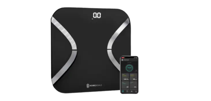 KoreHealth Bathroom Smart Scale with Bluetooth KoreScale White Adult U